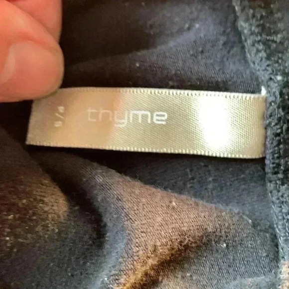 Thyme Maternity black  leggings, size small, GUC - Picture 2 of 2